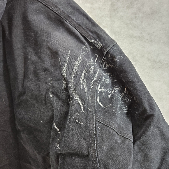 VTG Carhartt Jacket‎ Mens 3XL J140 BLK UFCW Union Quilted Flannel Lined USA Made - Picture 10 of 10